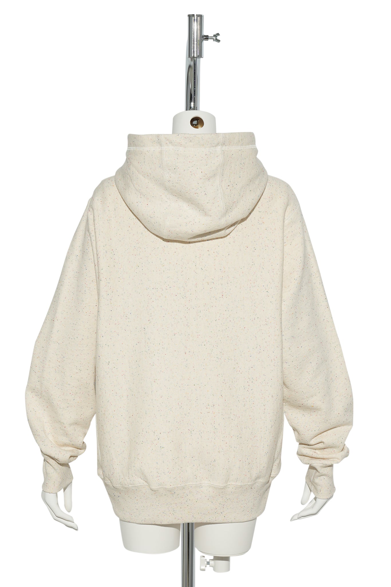 APPLE BITE PATCH HOODIE / BEIGE AND GREEN APPLE