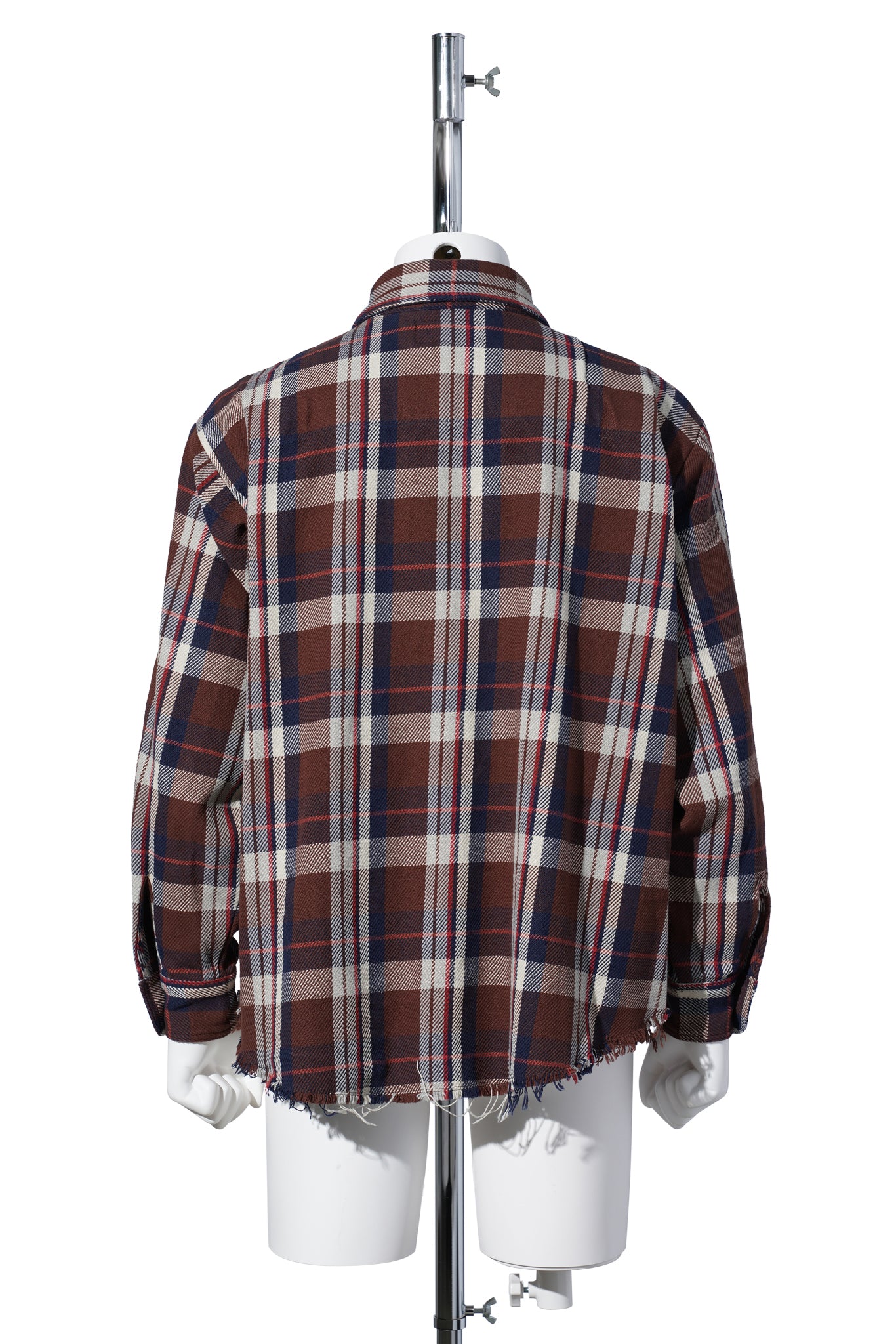 DAMAGED FLANNEL SHIRTS / BROWN