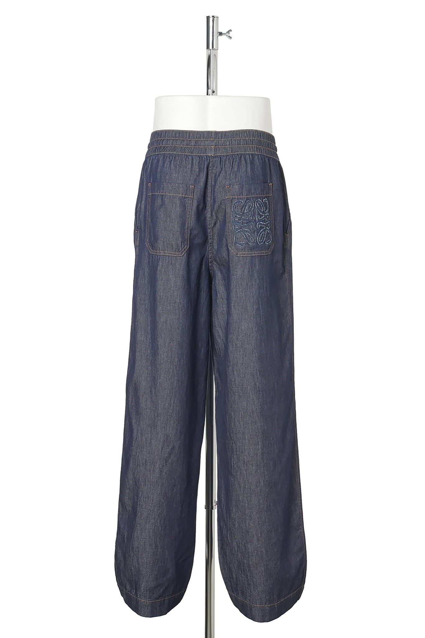 DRAWSTRING TROUSERS / DENIM BLUE