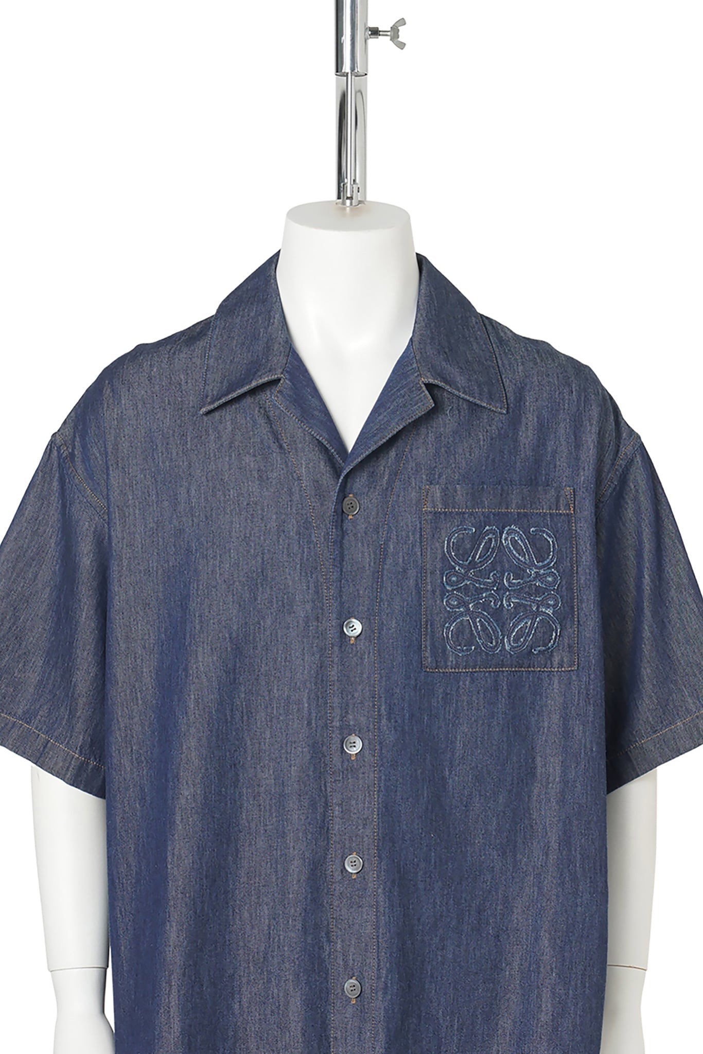 SHORT SLEEVE SHIRT / DENIM BLUE