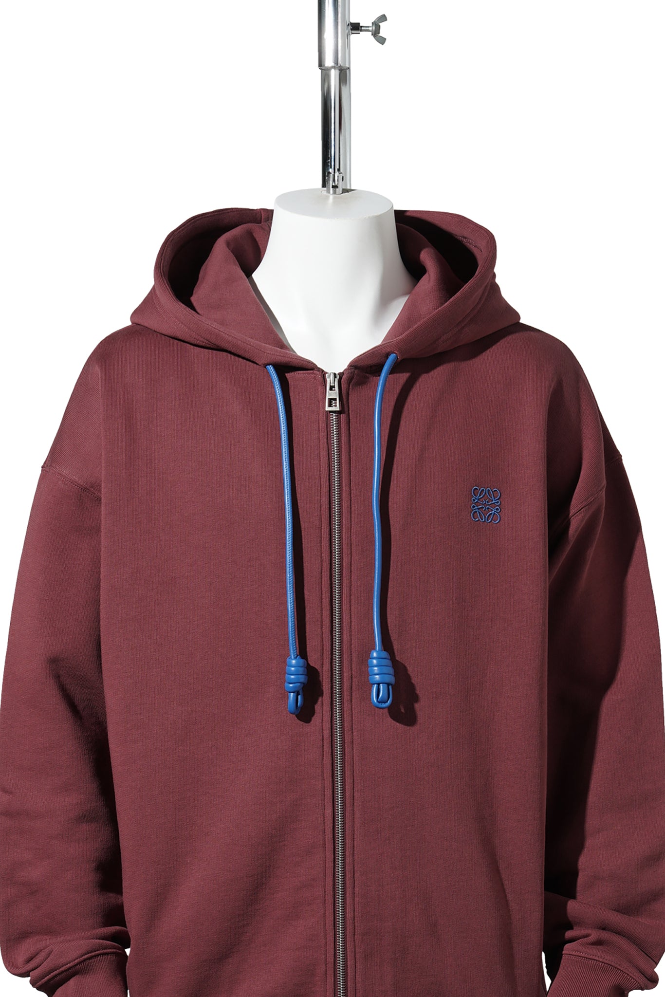 ZIP-UP HOODIE / BURGUNDY