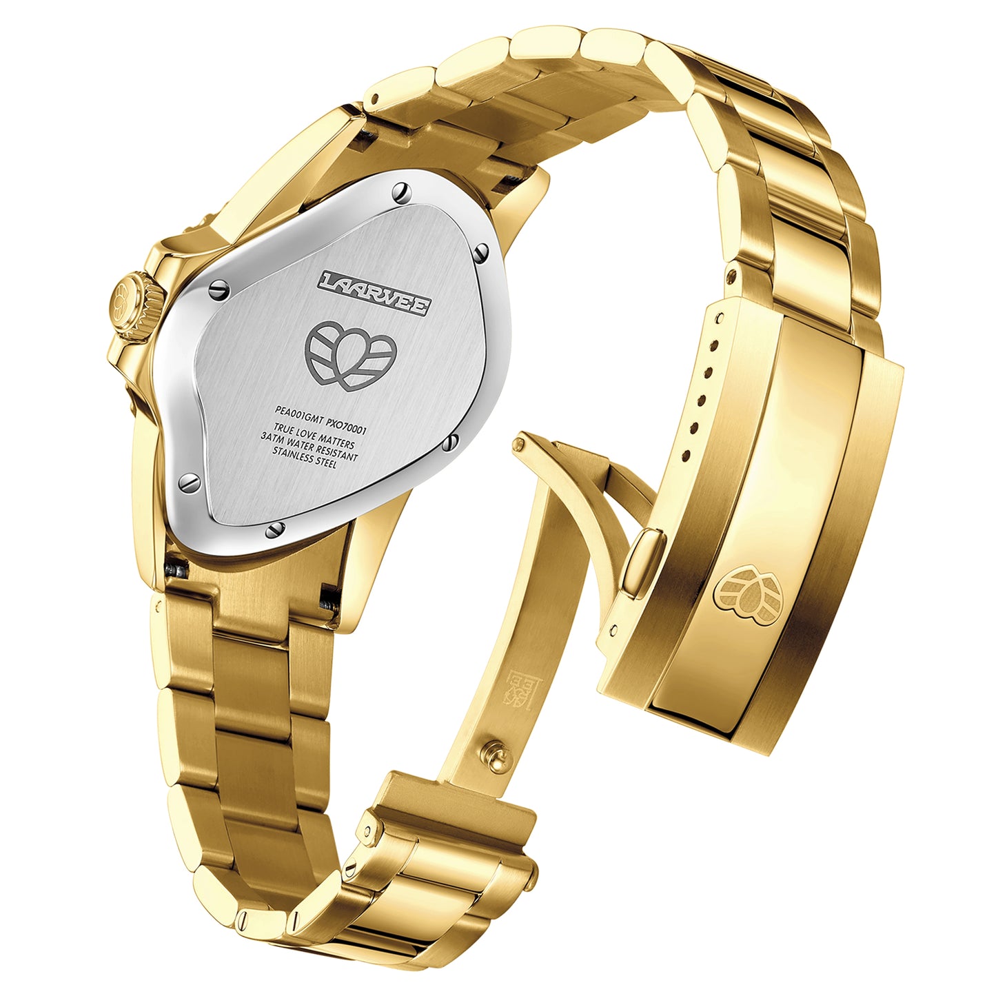 PEA001GMT / GOLDEN PRECISION STEEL&BLACK CERAMIC BEZEL&GREEN DIAL