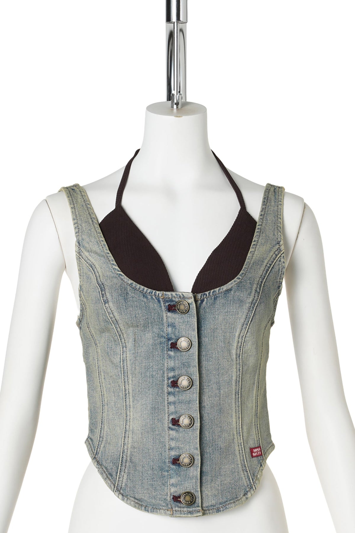 WJ4050 WAISTCOAT / F91:MEDIUM LIGHT BLUE
