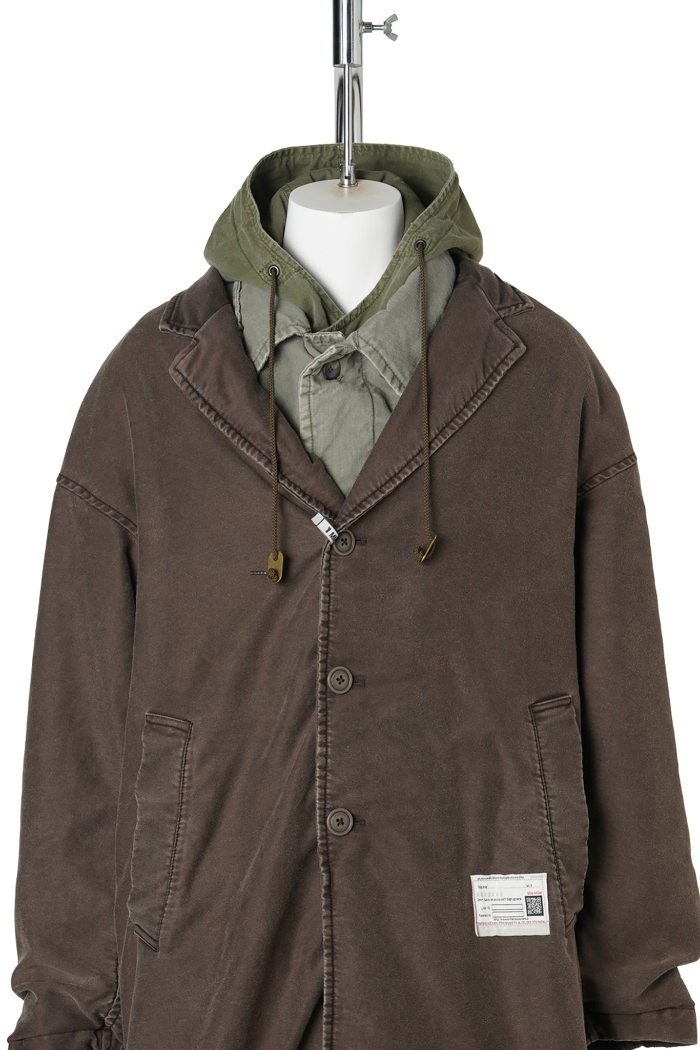 TRIPLE LAYERED COAT / BROWN