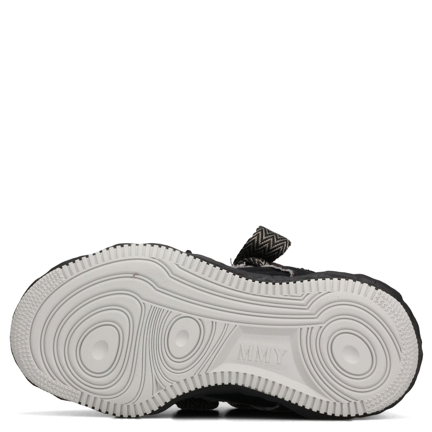 WAYNE PUFFER PATTERNED LACE LOW-TOP SNEAKERS / 129:BLK/BLK