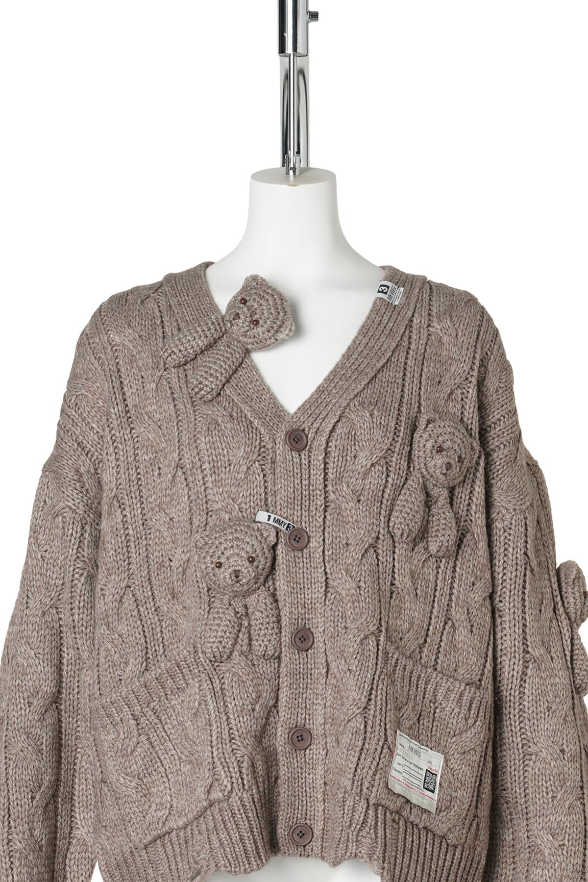 PINK HOUSE BEARS KNIT CARDIGAN / BEIGE