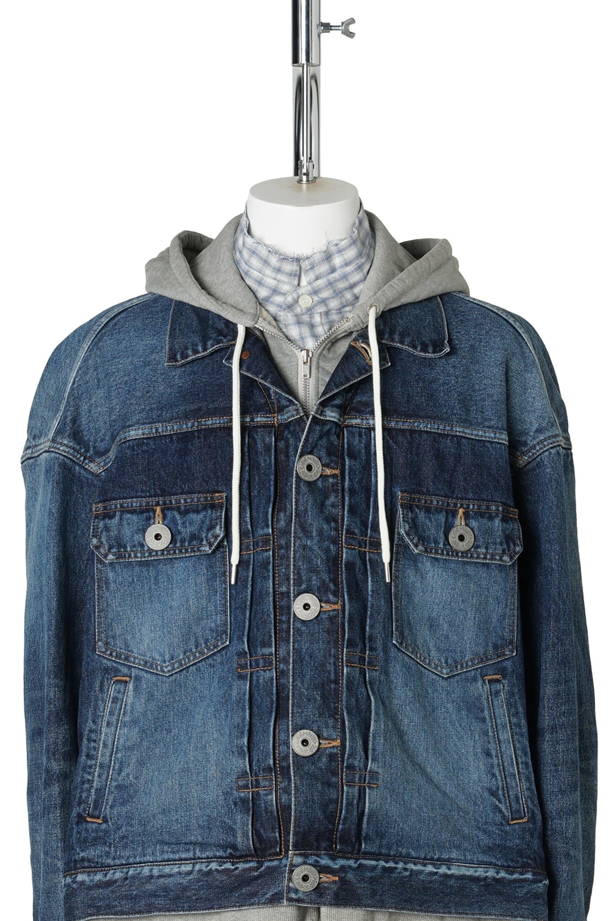 TRIPLE LAYERED DENIM JACKET / INDIGO