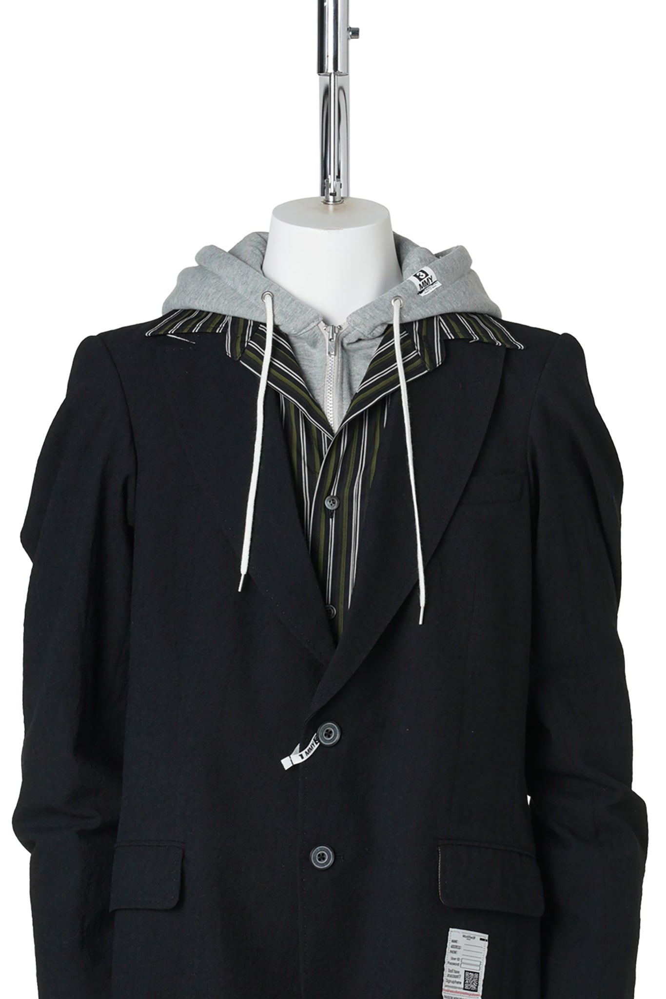 TRIPLE LAYERED BLAZER / BLACK
