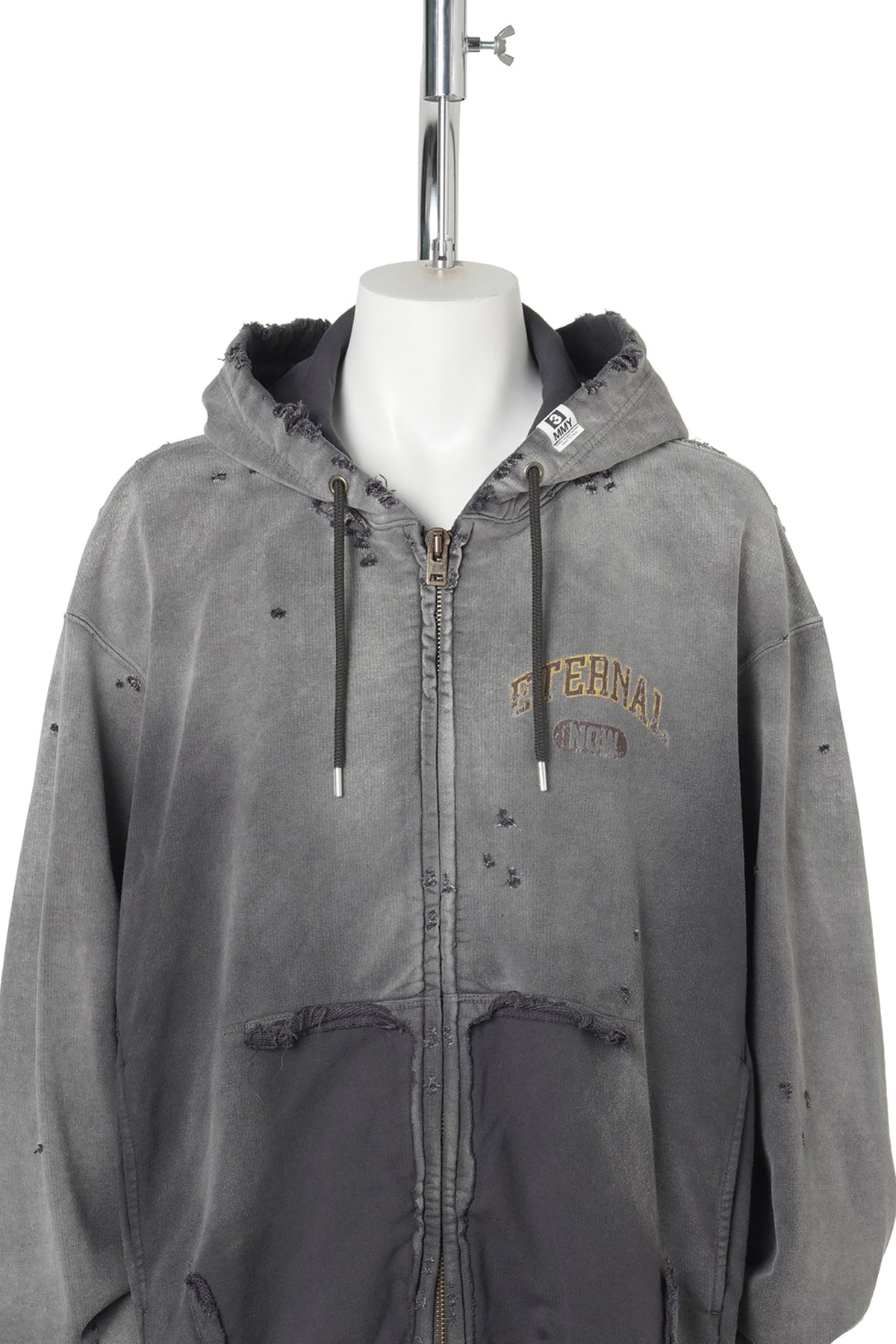 SUN FADED SWEAT PARKA / BLACK