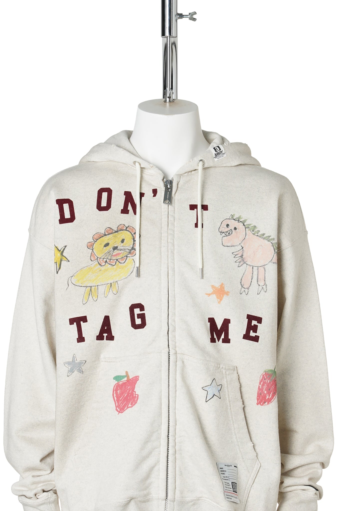 KIDS DOODLE SWEAT PARKA / WHITE