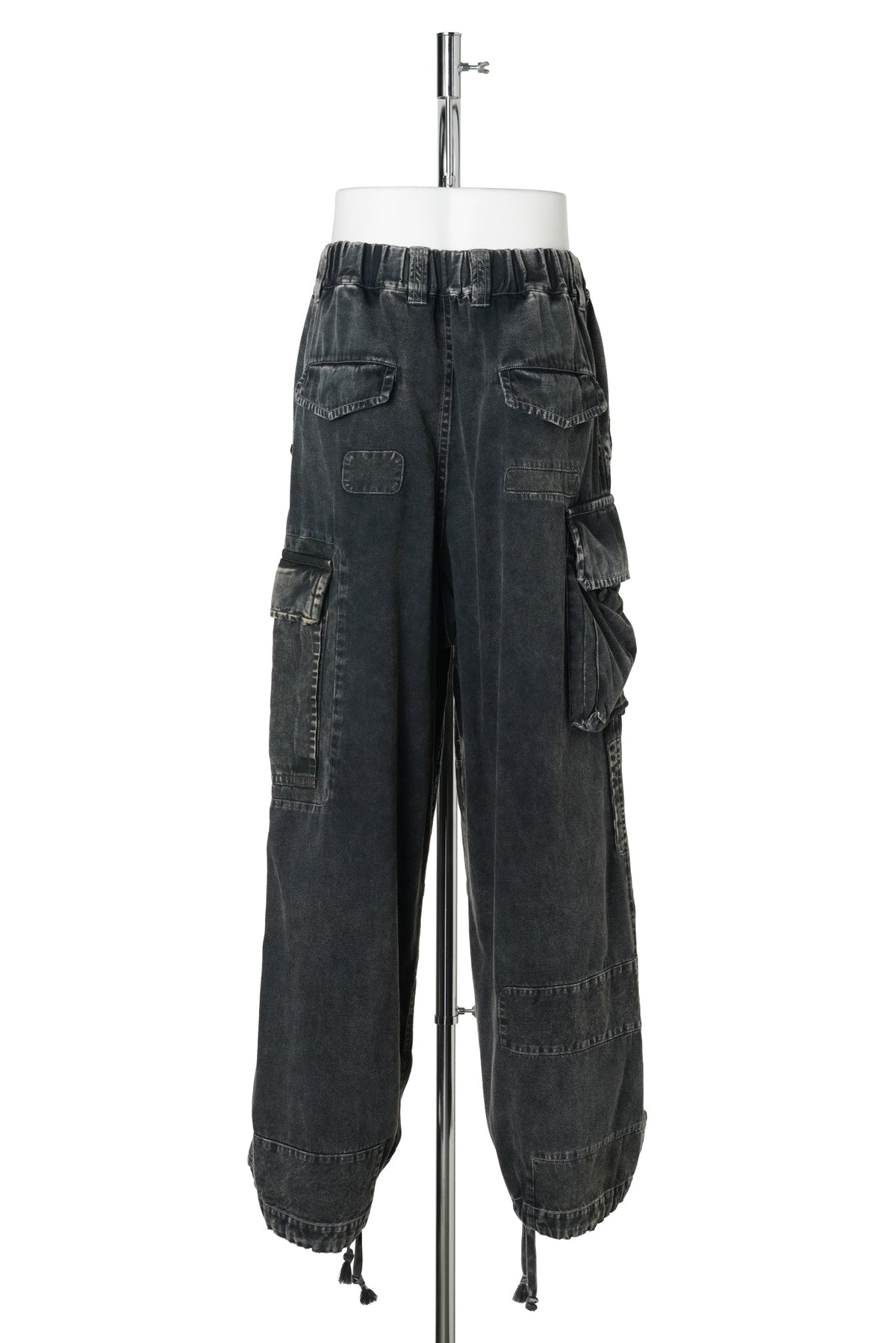 REPAIR CARGO TROUSERS / BLACK