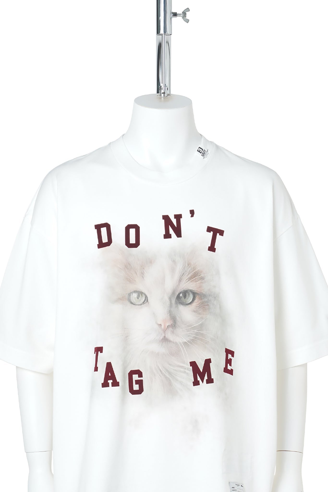 CAT PRINTED TEE / WHITE