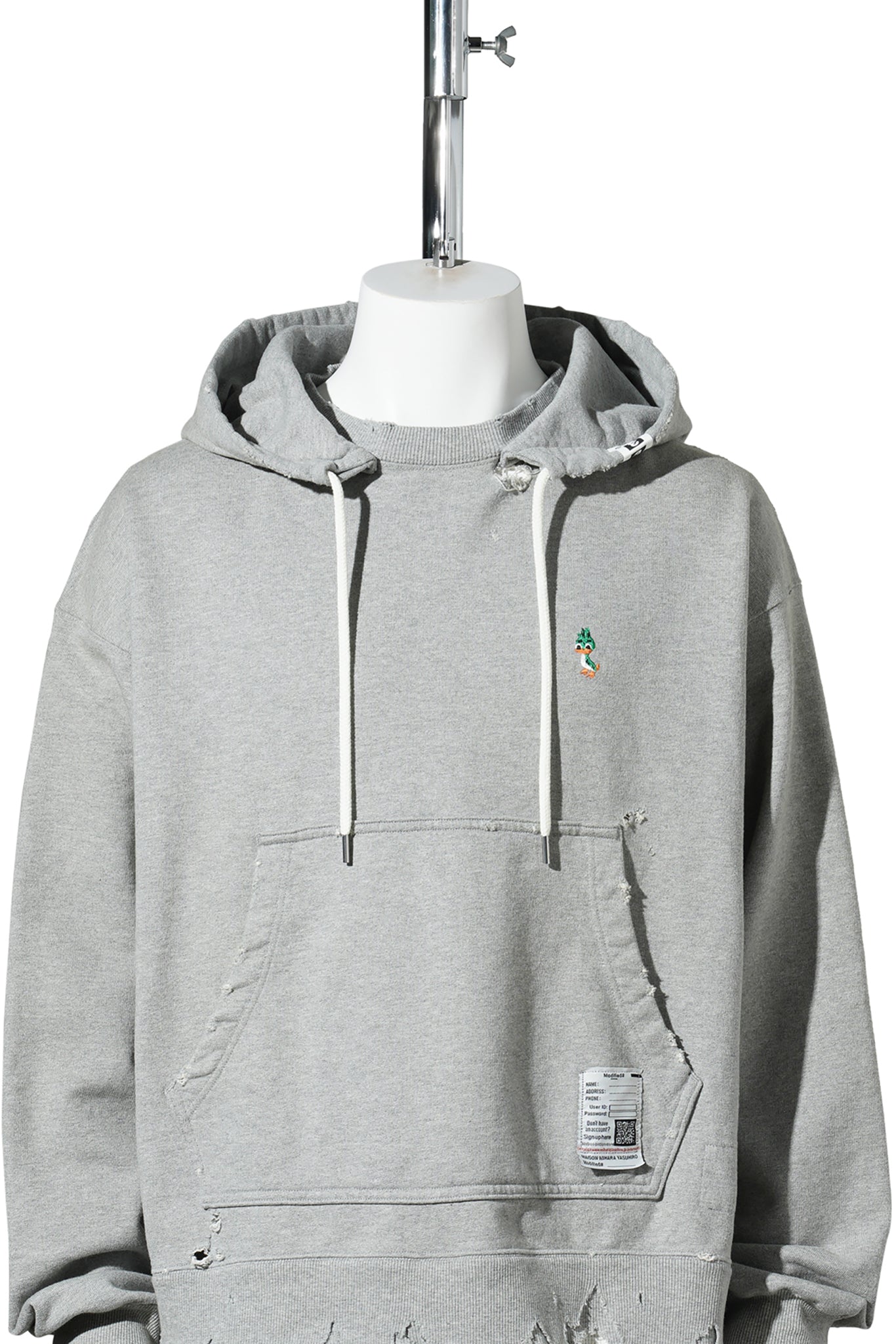 TRIPLE LAYERED HOODIE / GRAY