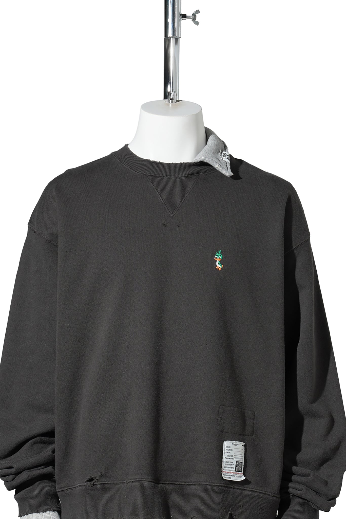 TRIPLE LAYERED PULLOVER / BLACK