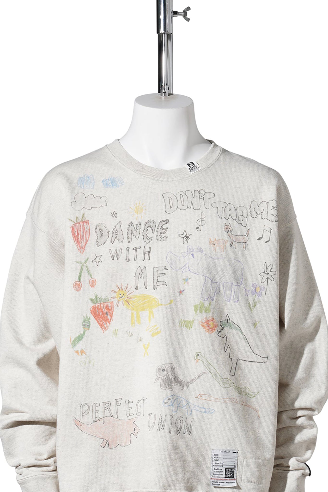 KIDS DOODLE PULLOVER /WHITE