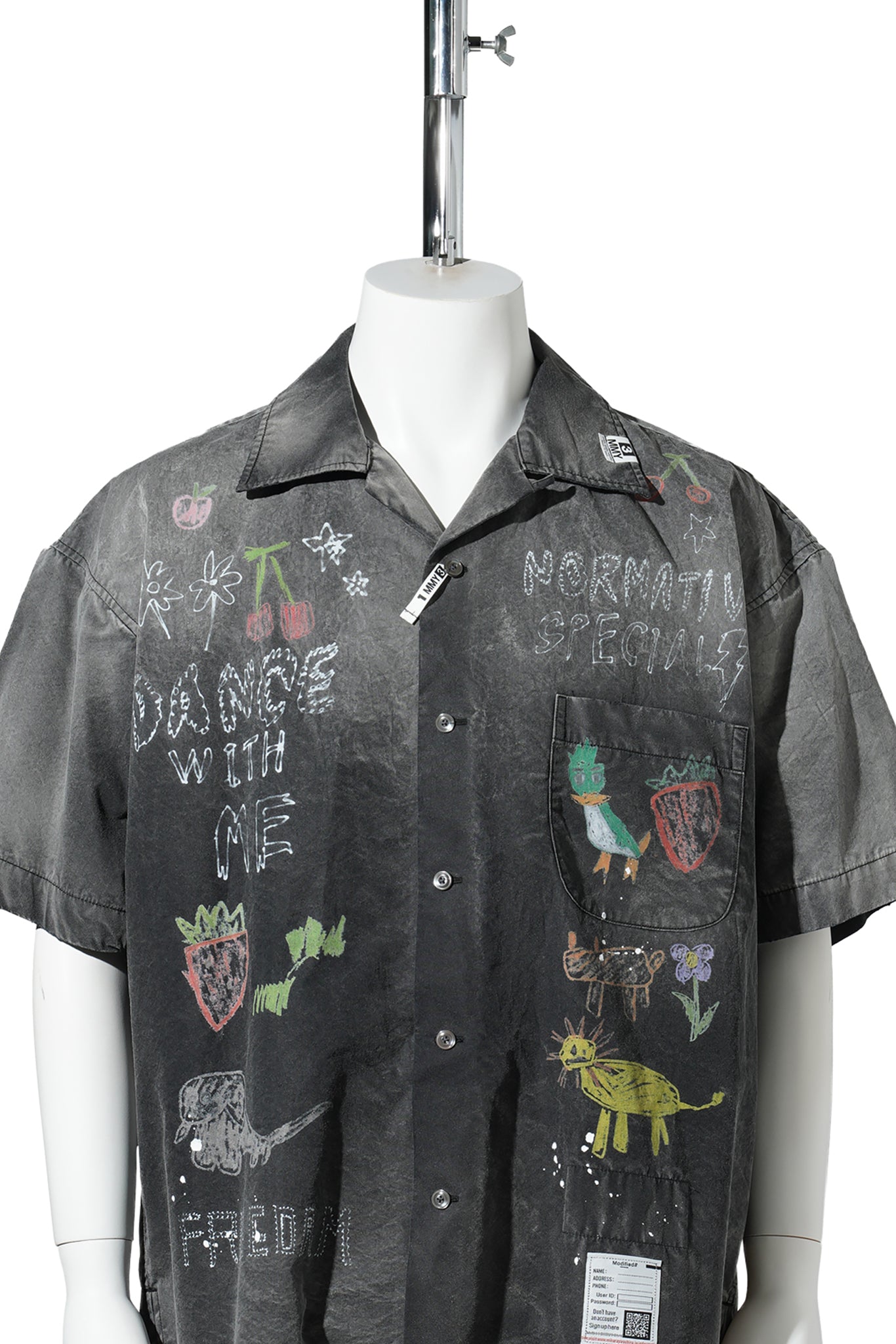 HAND DRAWING H/S SHIRTS / BLACK