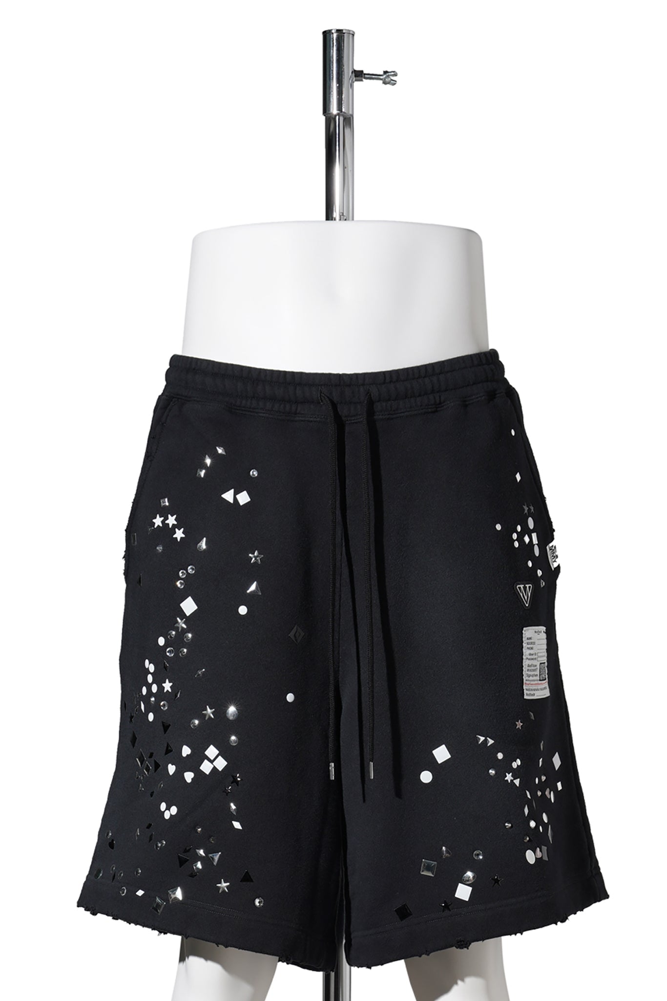 EMBELLISHED SHORTS / BLACK