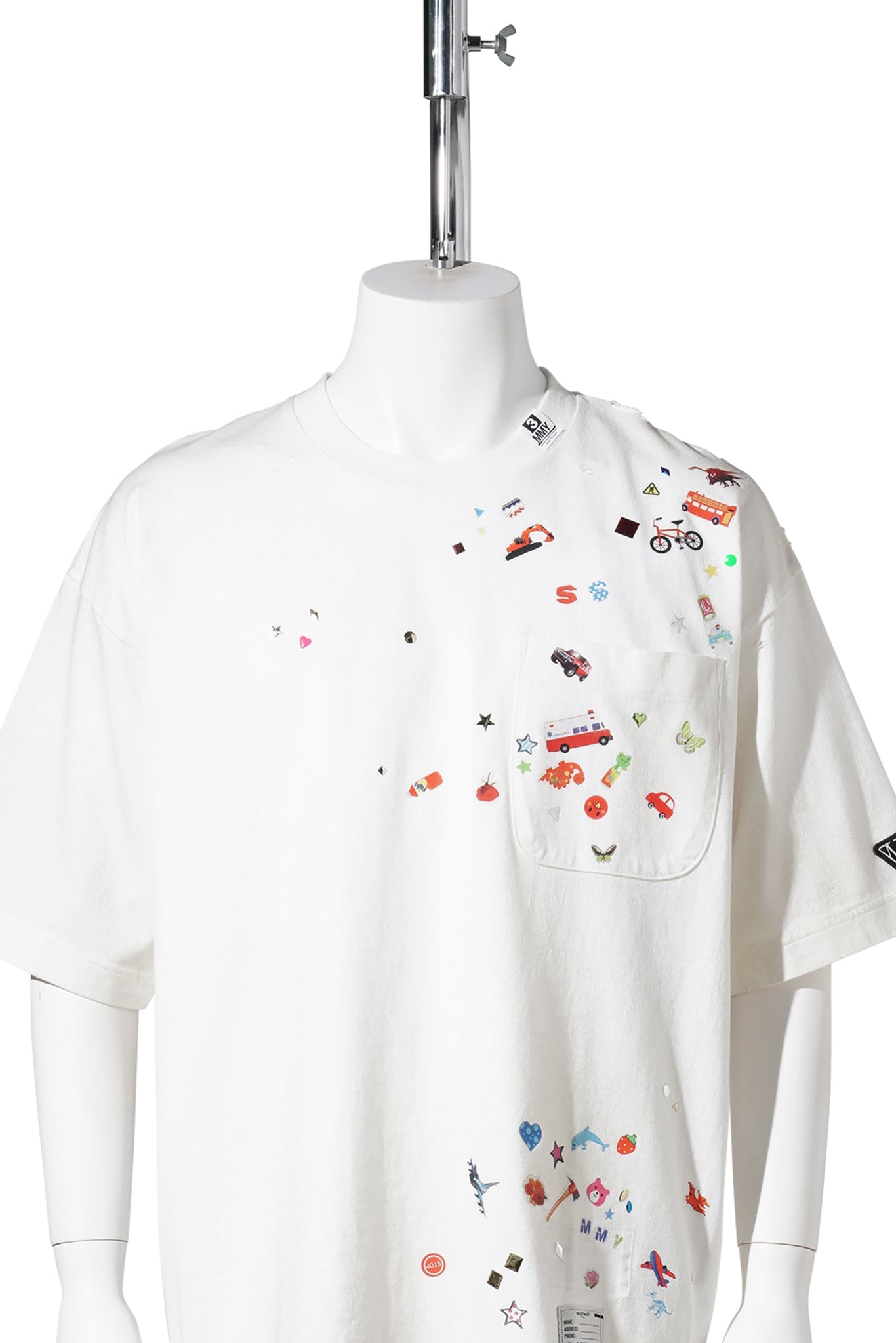 KIDS STICKER TEE / WHITE