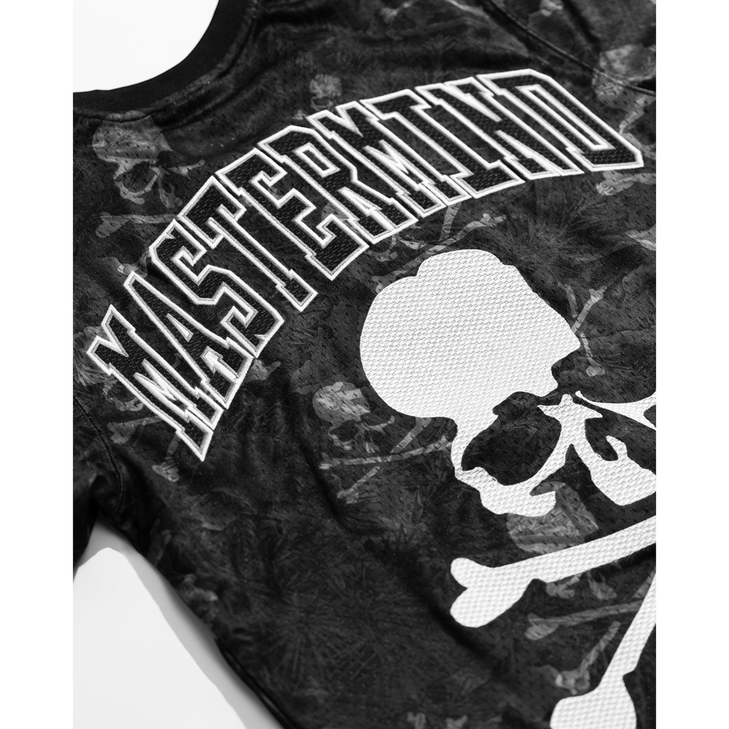 MASTERMIND WORLD x Mitchell & Ness MASTERMINDxM&N PRINT BP MESH / BLACK