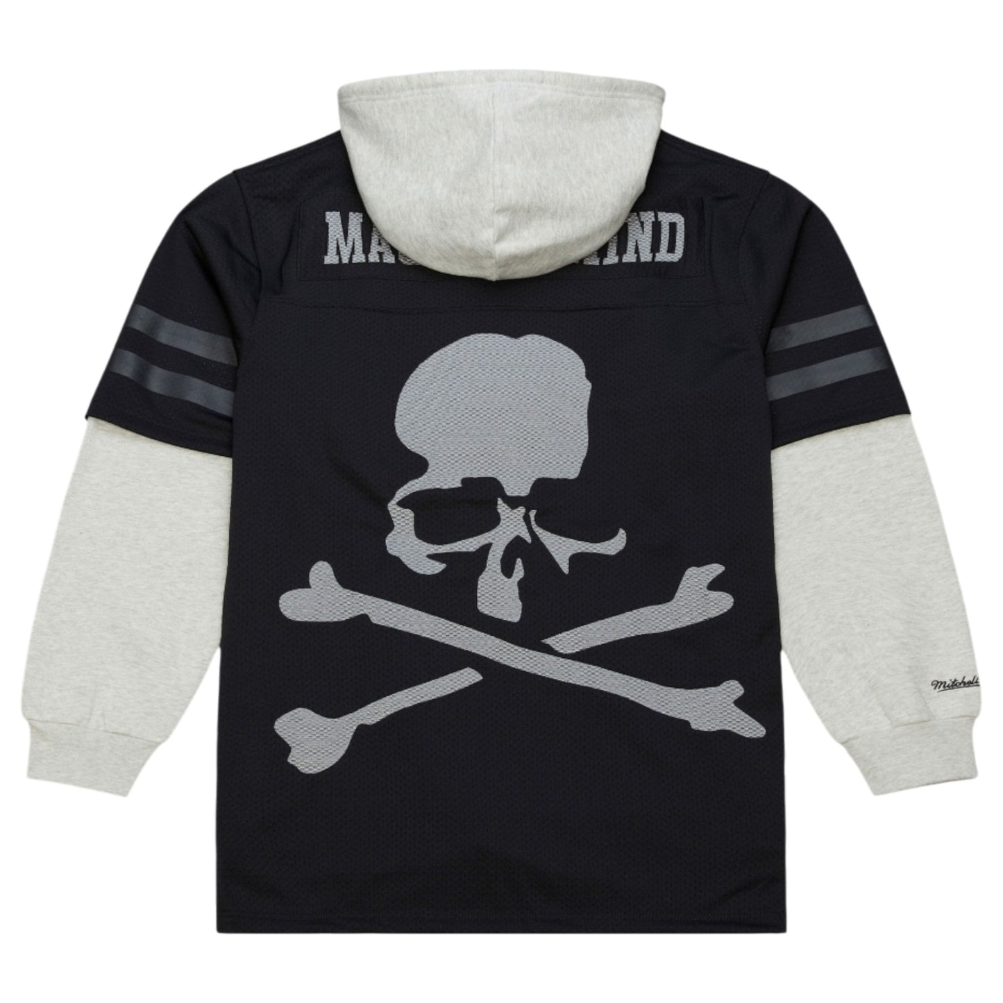 MASTERMIND WORLD x Mitchell & Ness MASTERMINDxM&N HOODED JERSEY / BLACK