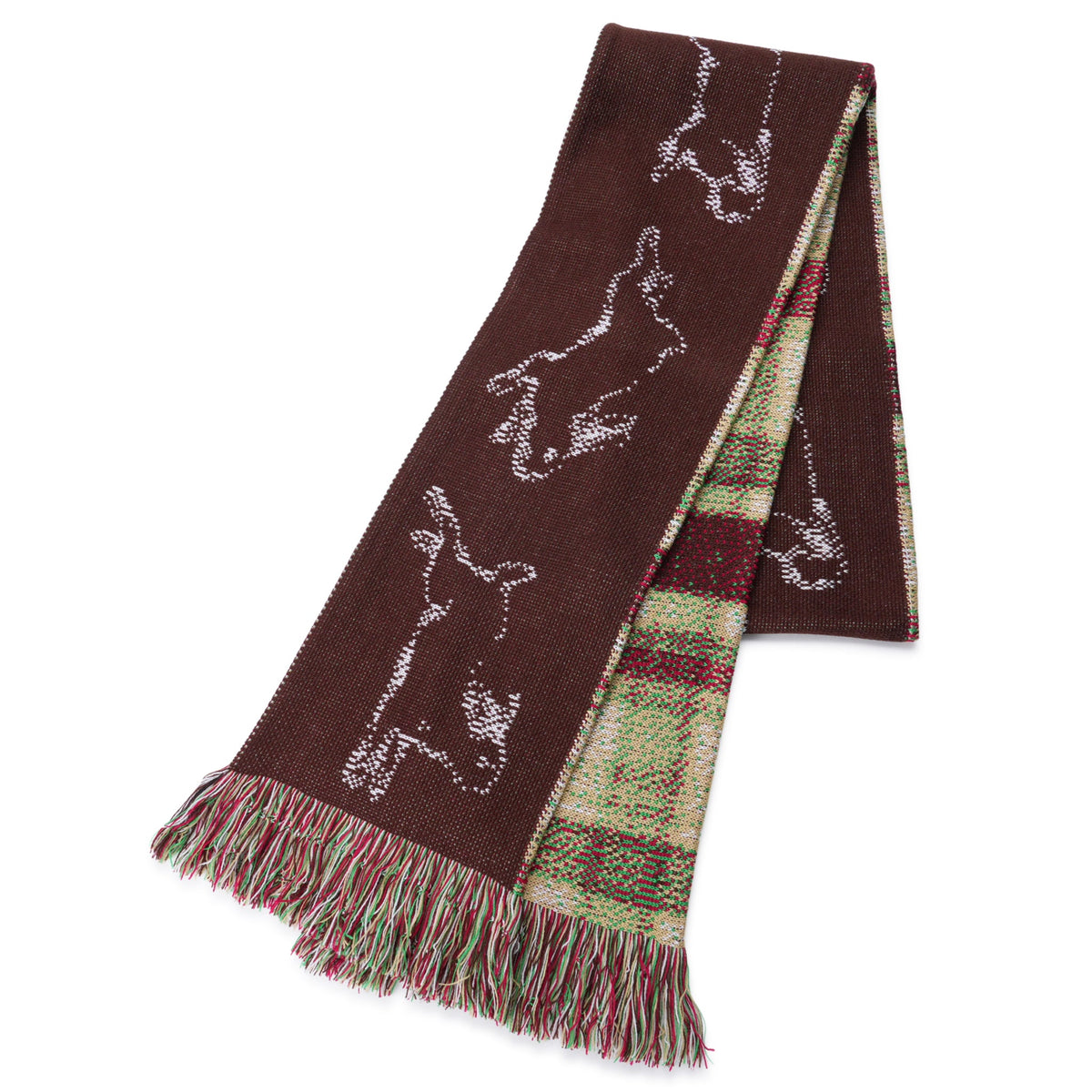 BROWN RABBIT SCARF / MULTI