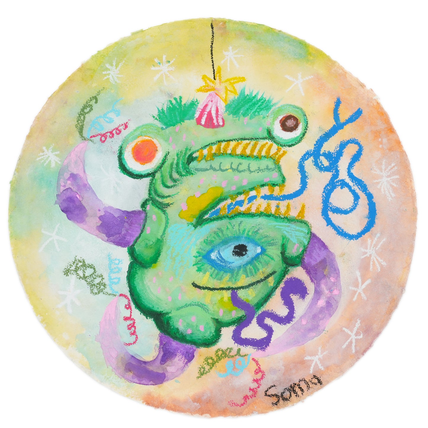 MOSTER ON WASHI PAPER - 1