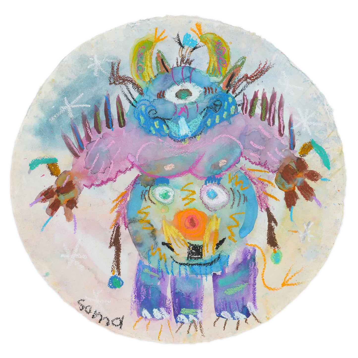 MOSTER ON WASHI PAPER - 3