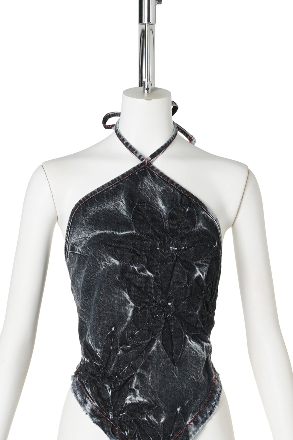 FLORAL BANDANA TOP / MIDNIGHT BLACK