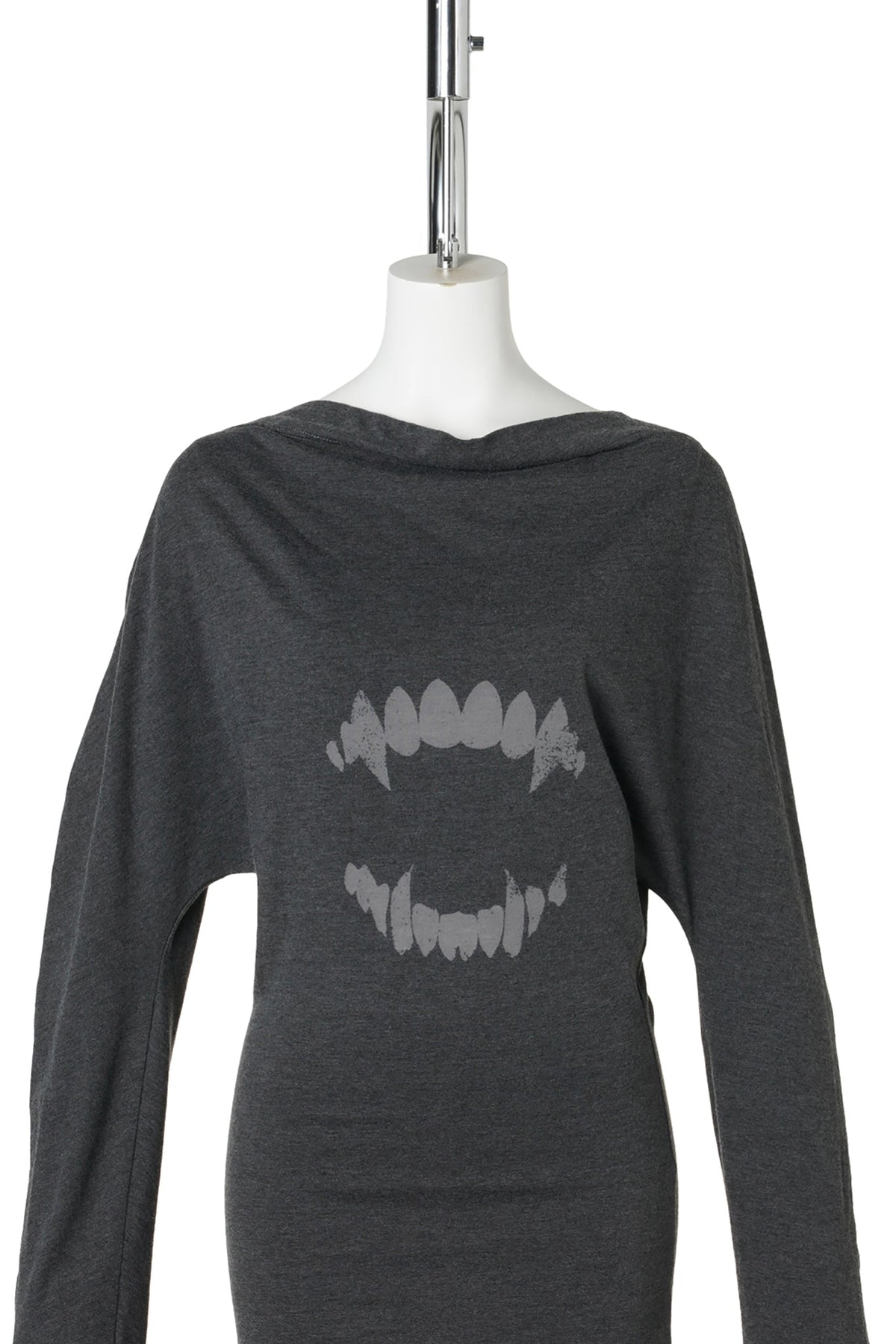 BURNOUT FANGS DOLMAN LONG SLEEVE TOP / WASHED BLACK