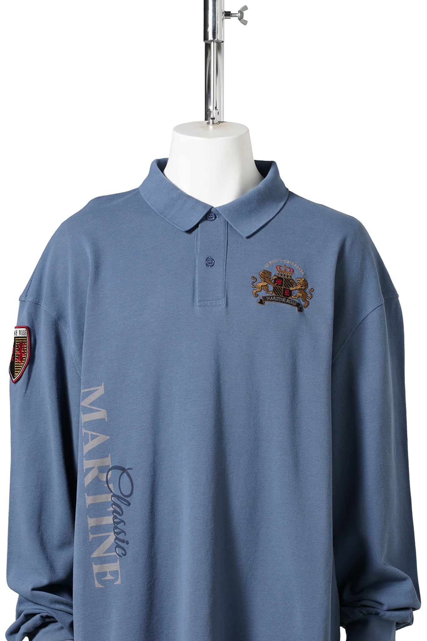 L/S POLO / BLUE NAVY WASHED