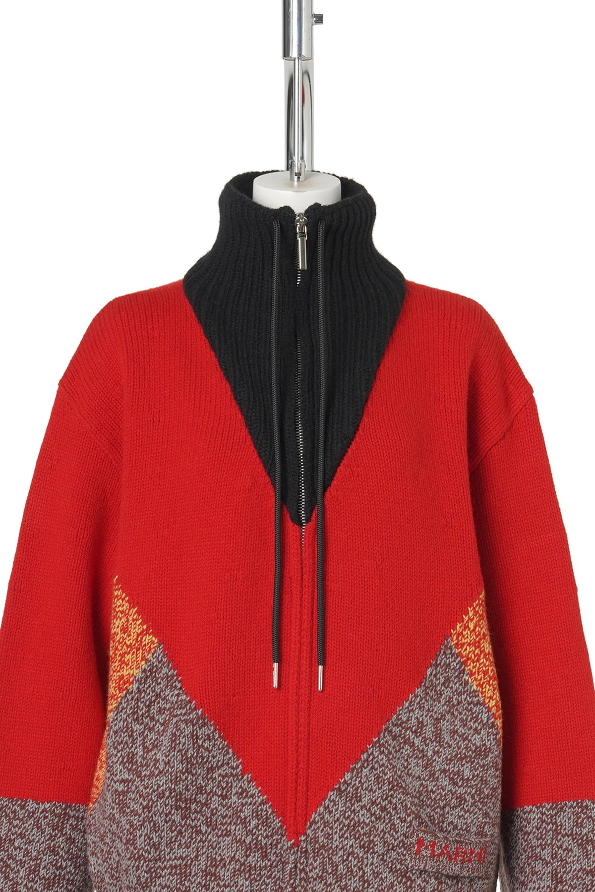 MOULINATED WOOL-WS GAUGE 3/7 / INR69:HOT RED