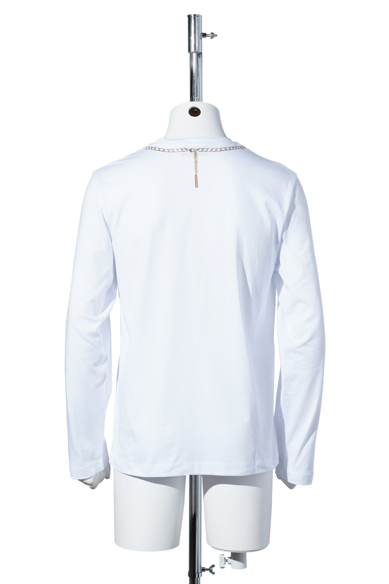 TROMPE L'ŒIL JEWELRY JERSEY LS T-SHIRT / WH10:WHITE