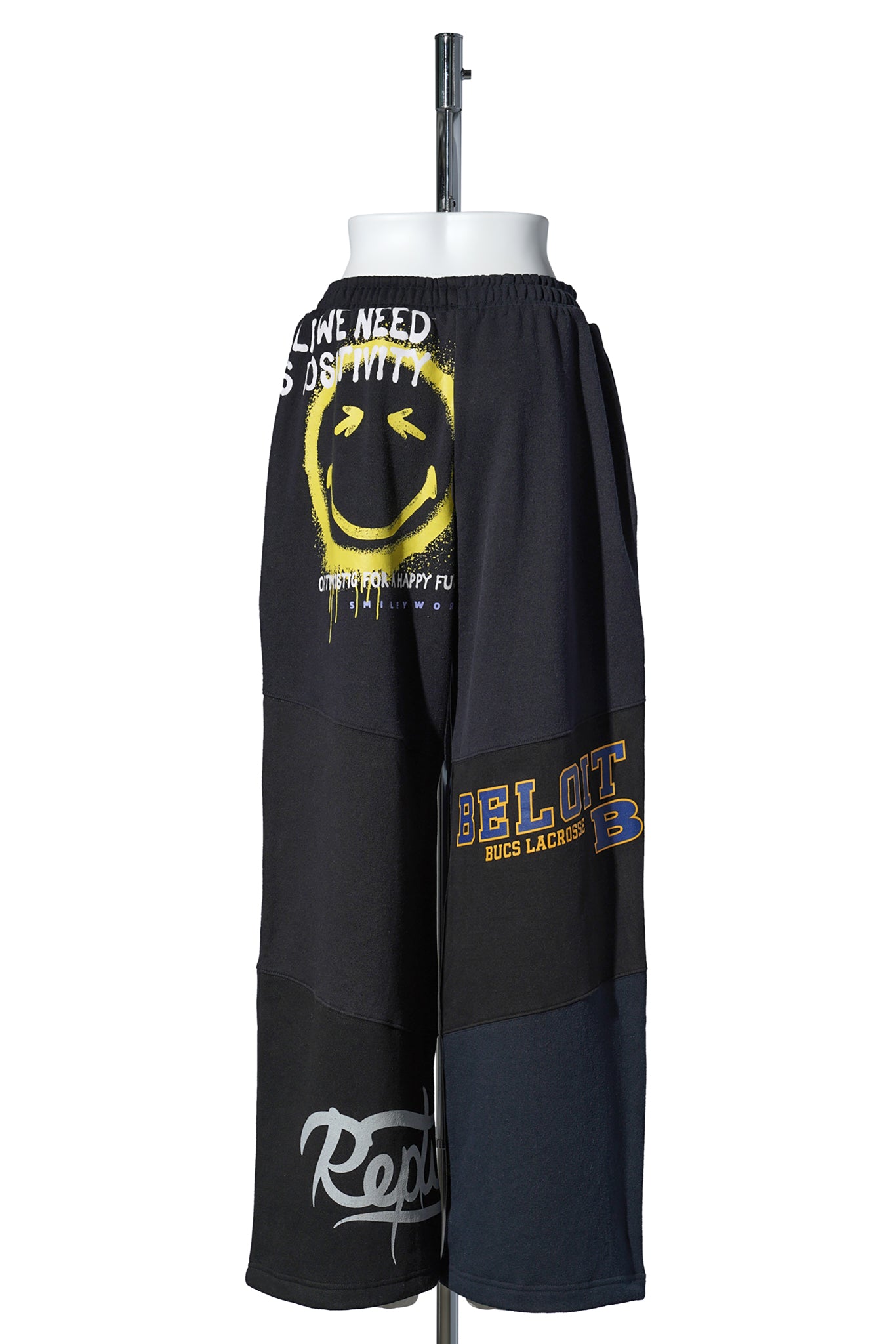 REGENERATED GRAPHIC JERSEY SWEATPANTS / BK99:BLACK