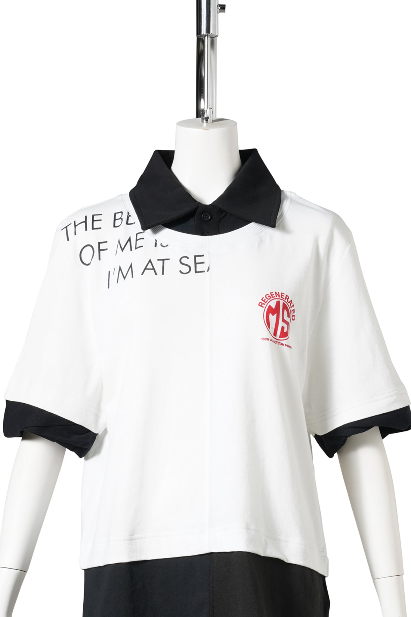 REGENERATED JERSEY SS POLO T-SHIRT / WH10:WHITE