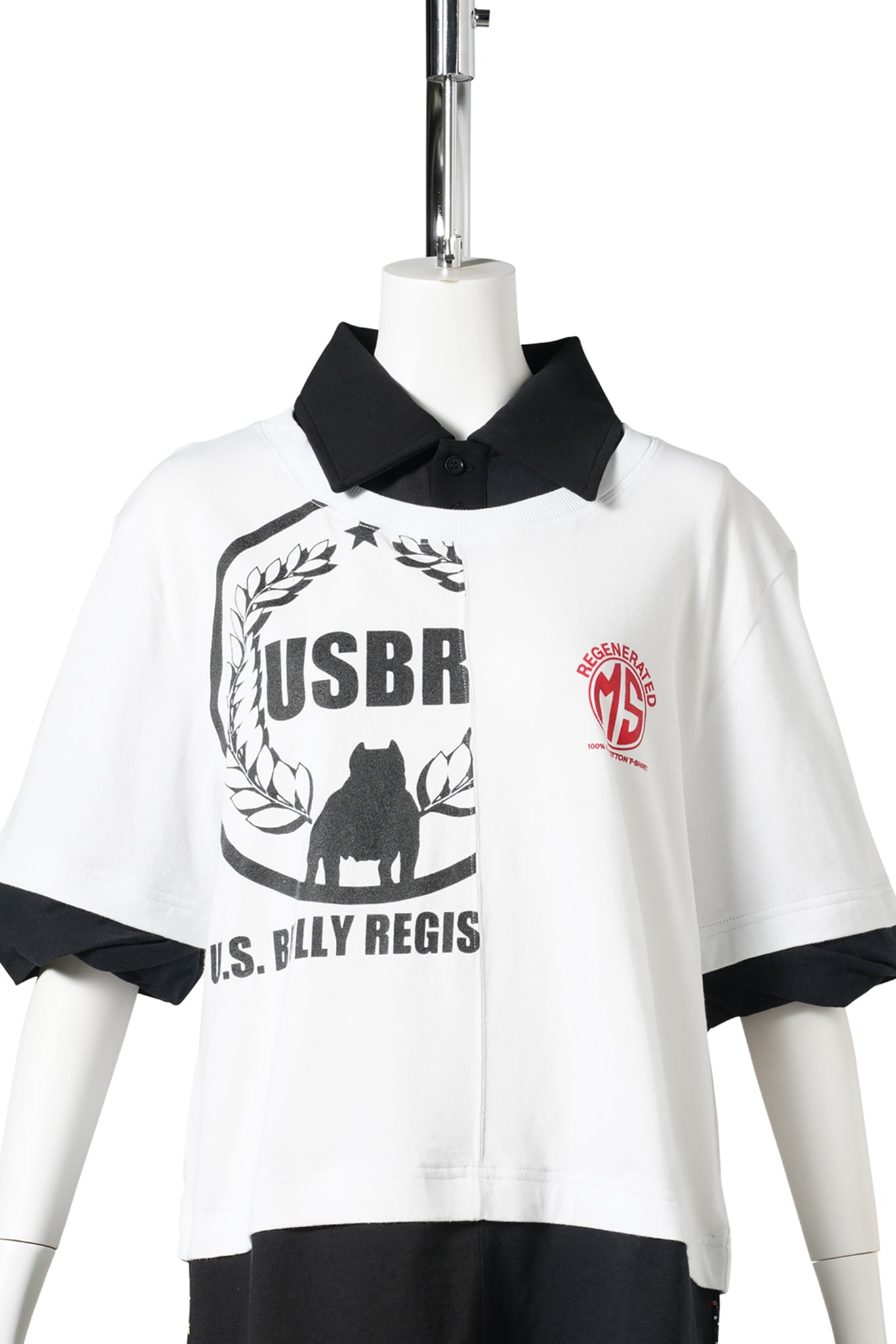 REGENERATED JERSEY SS POLO T-SHIRT / WH10:WHITE