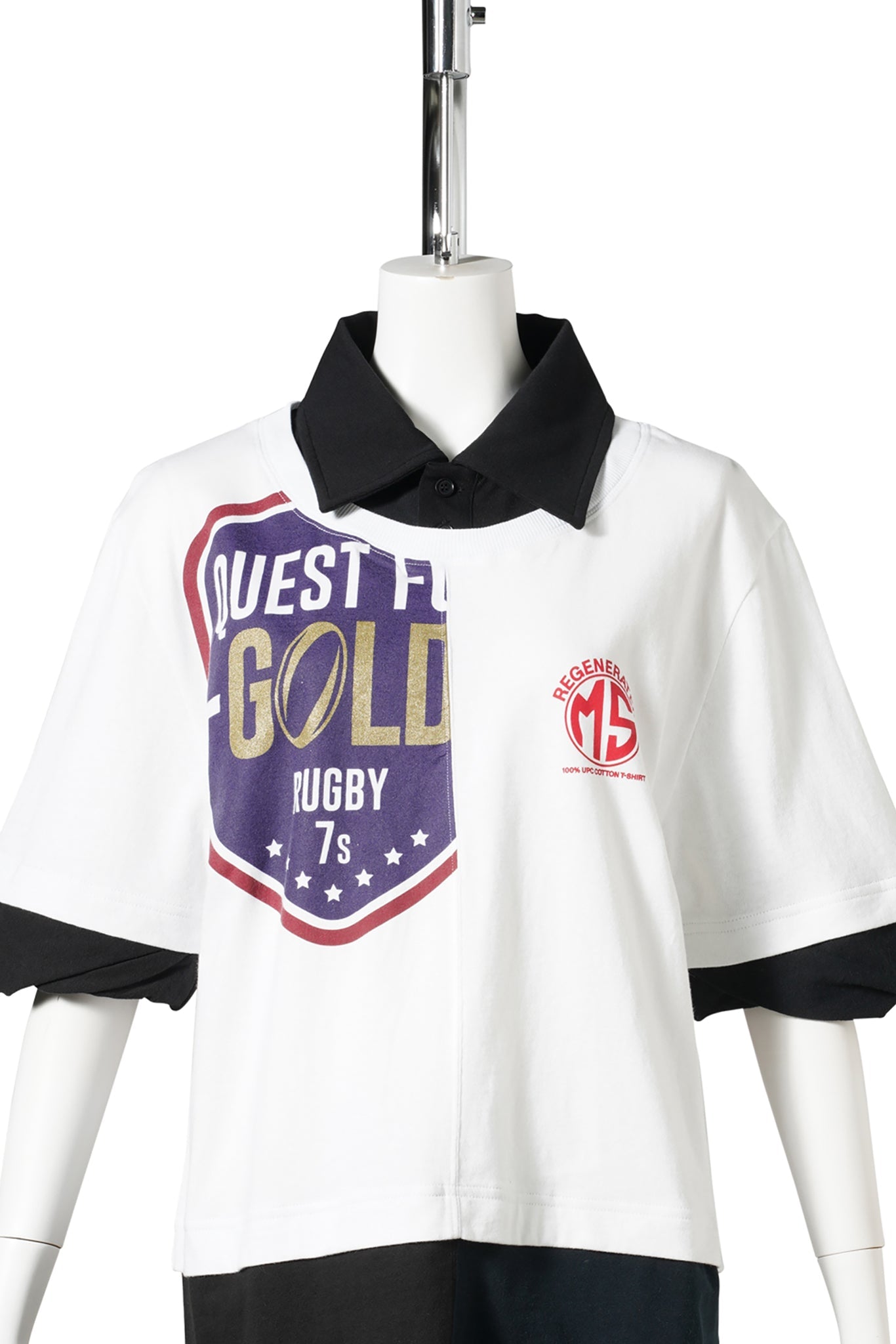 REGENERATED JERSEY SS POLO T-SHIRT / WH10:WHITE