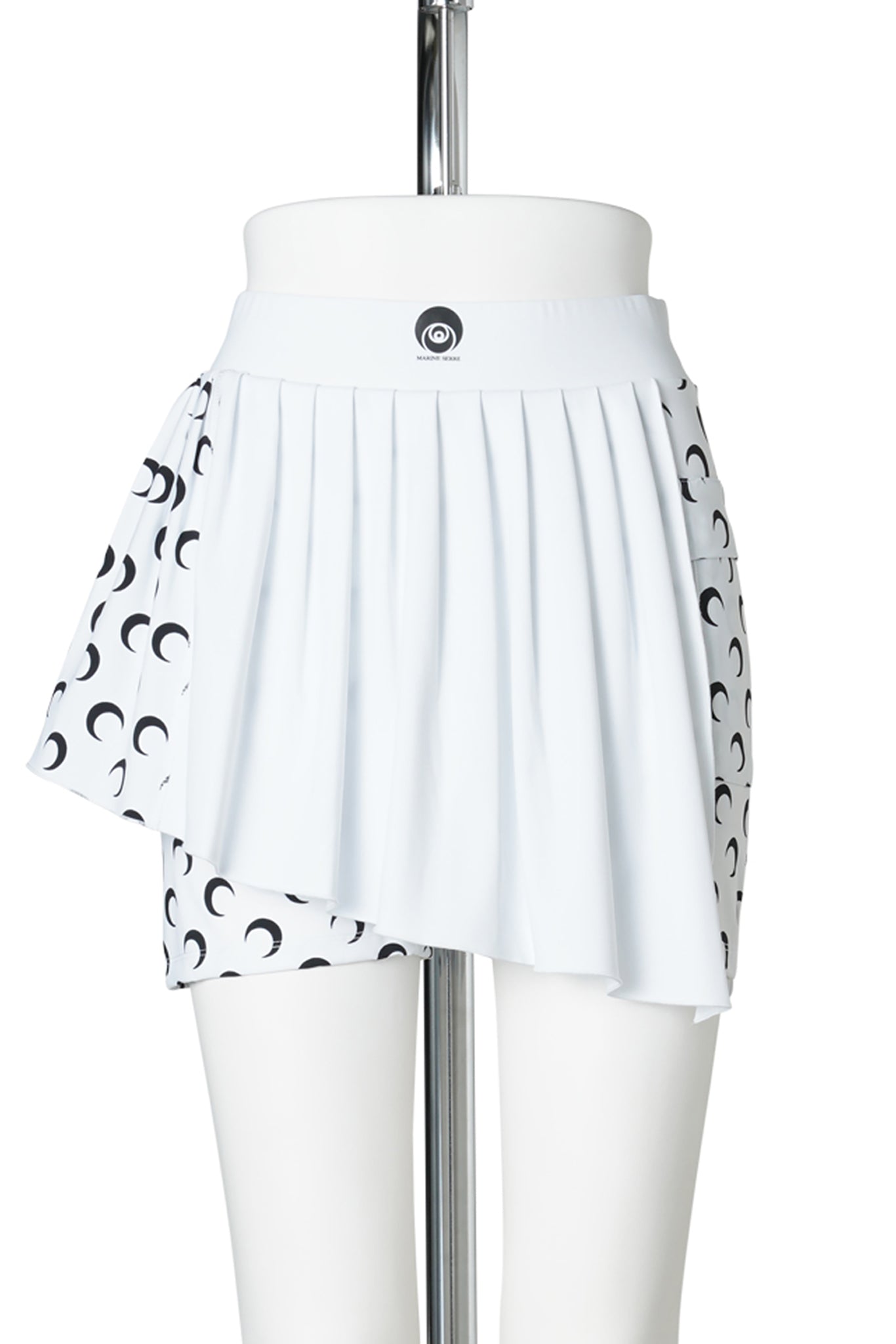 ATHLEISURE MINI SKORT WITH MOON INSERTS / WH00:OPTICAL WHITE