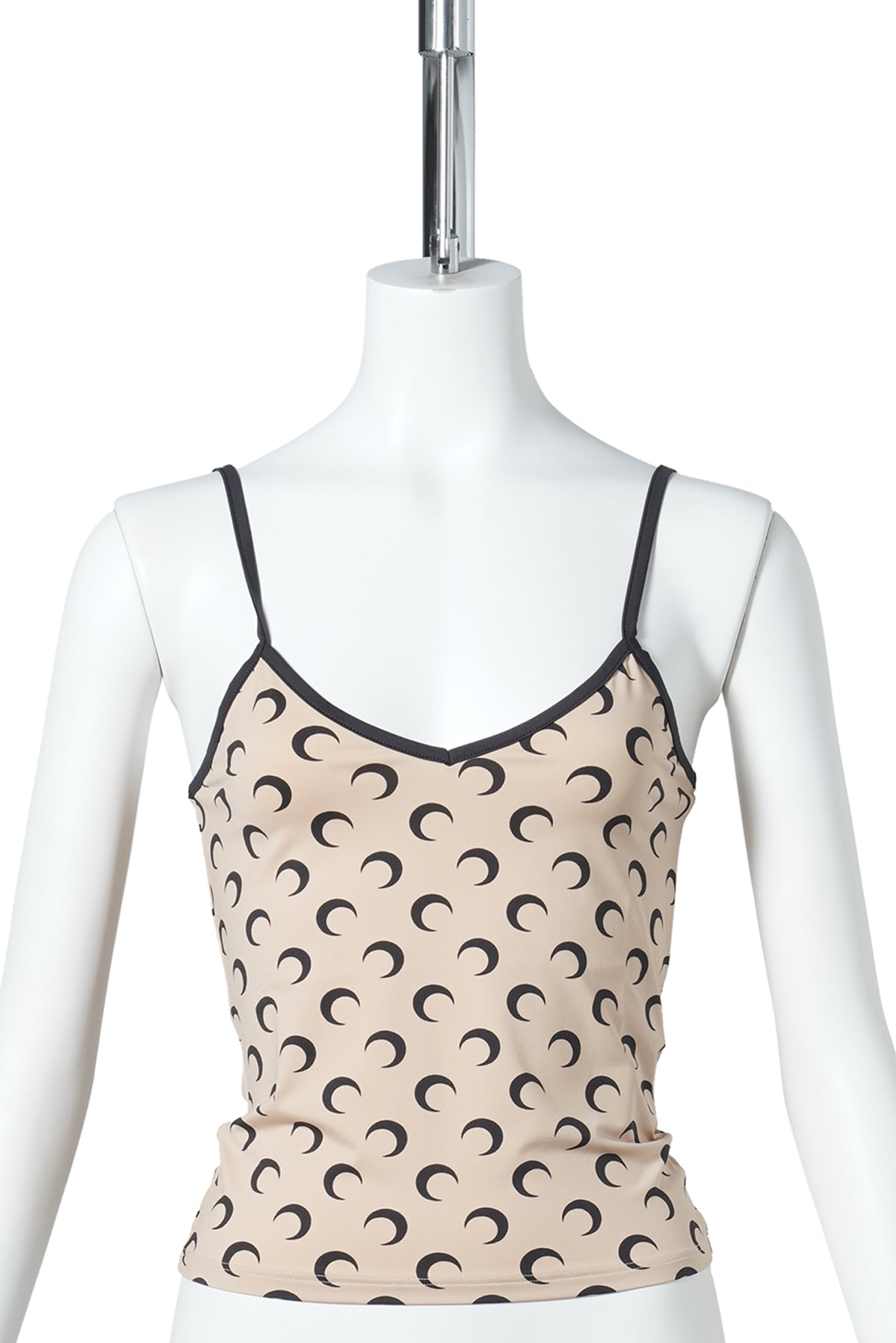 MOON PRINTED JERSEY STRAPS TOP / TA10:TAN