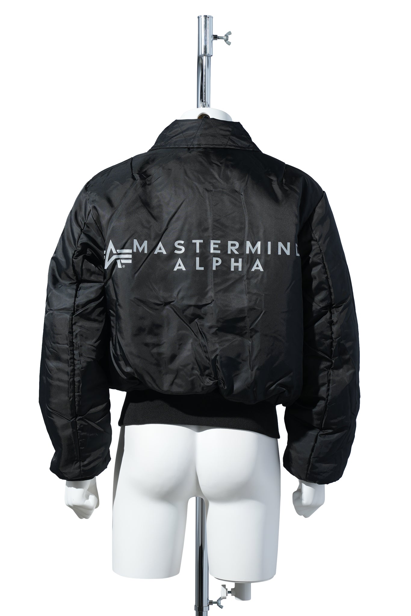 MASTERMIND WORLD x ALPHA INDUSTRIES B-15 FLIGHT JACKET / 012:BLACK
