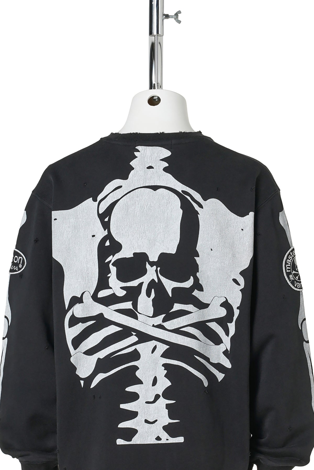 VANSON CREWNECK SWEATSHIRT DAMAGED R-FIT / 012:BLACK