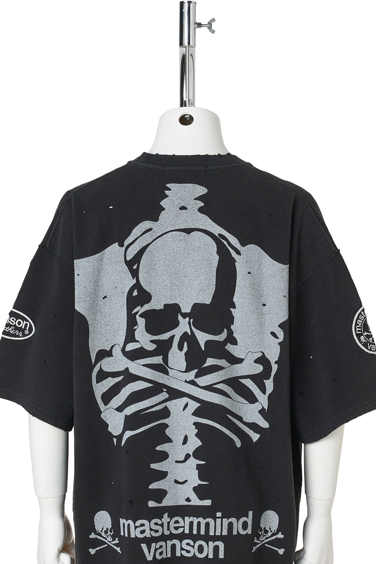 VANSON THERMAL SS TEE DAMAGED B-FIT / 012:BLACK