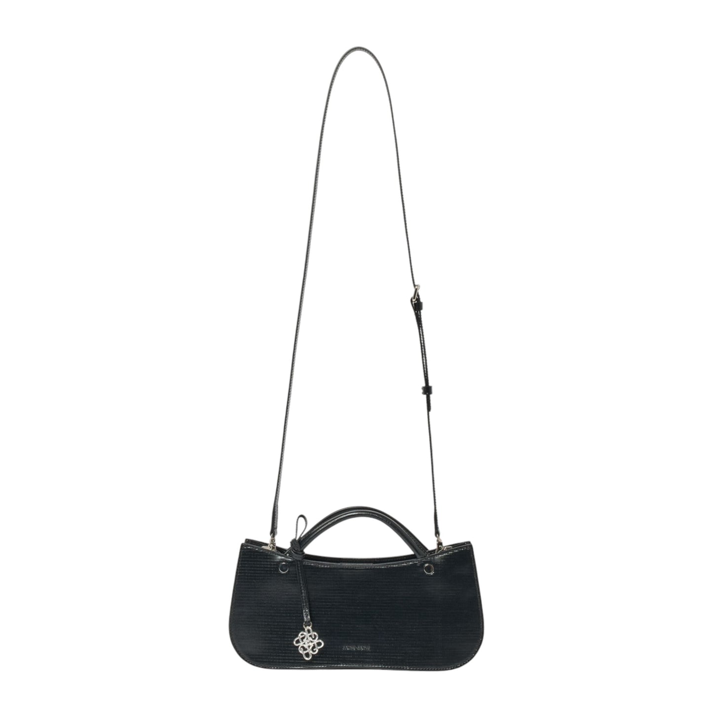 KNOT MIDI SHOULDER BAG / BLACK