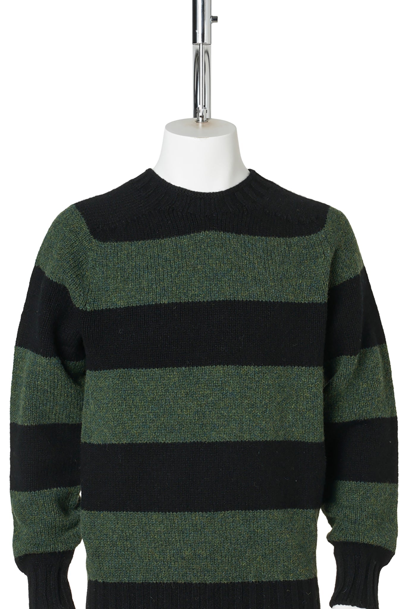 STRIPED JUMPER / BLACK/GREEN