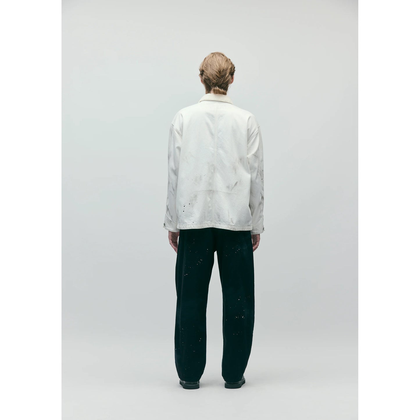 BW . WASHED COVERALL JACKET / WHITE