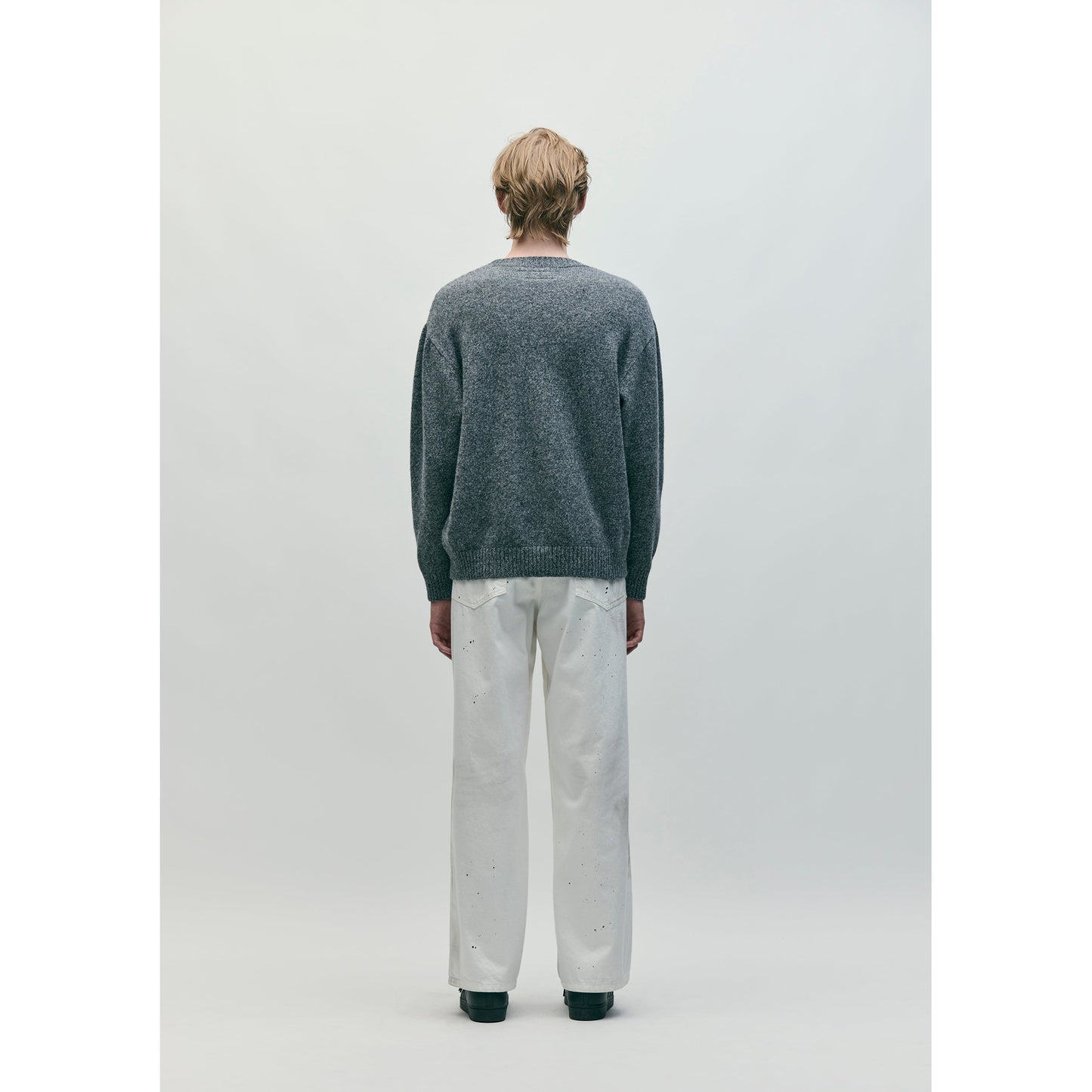 BW . WASHED UTILITY PANTS / WHITE