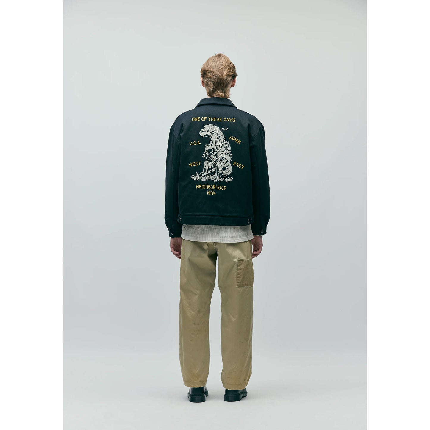 NH X OOTD . ZIP WORK JACKET / BLACK