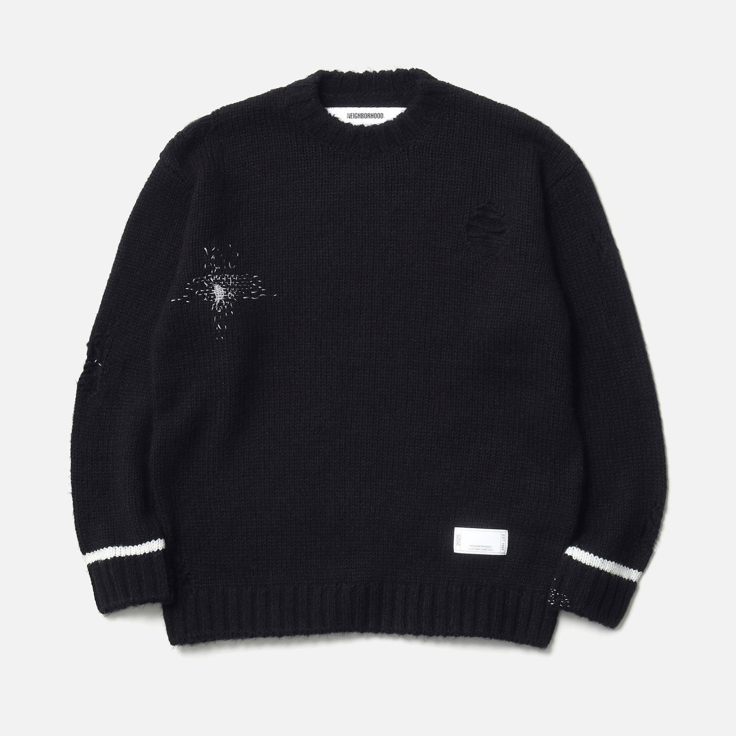 SAVAGE CREWNECK SWEATER / BLACK