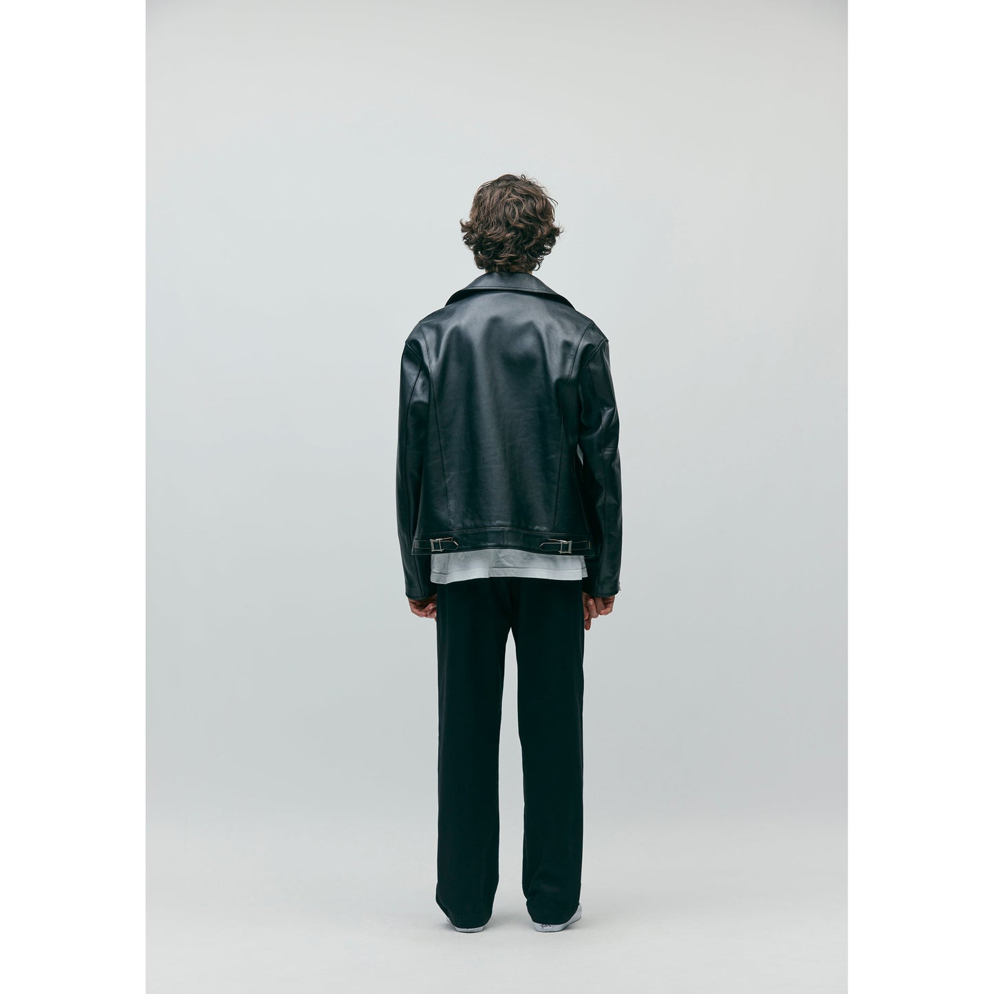 LEATHER RIDERS JACKET / BLACK