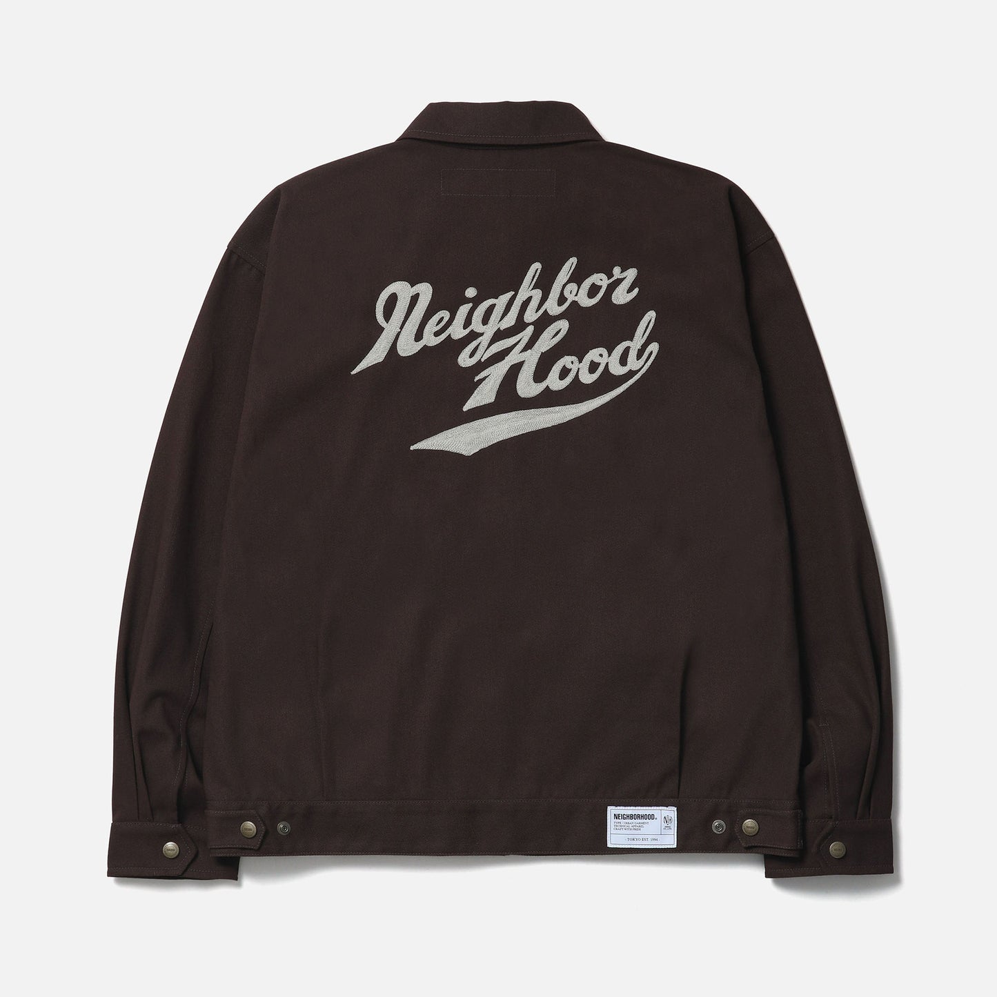 ZIP WORK JACKET / BROWN