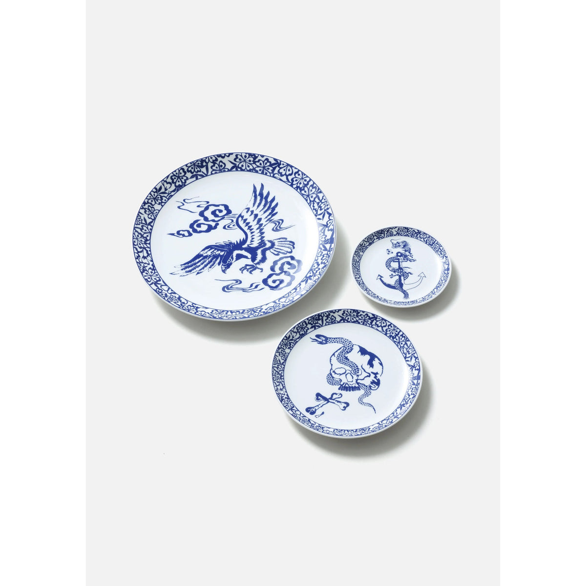 SOUVENIR LARGE PLATE / BLUE